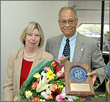 Jane Hall, President Milton A. Gordon