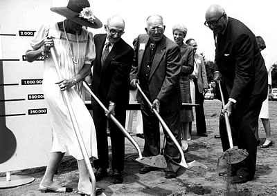 groundbreaking for the gerontology center at Cal State Fullerton