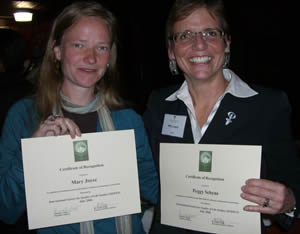 Mary Joyce and Peggy Schyns