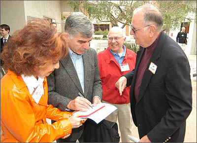 Micheal Dukakis visits campus