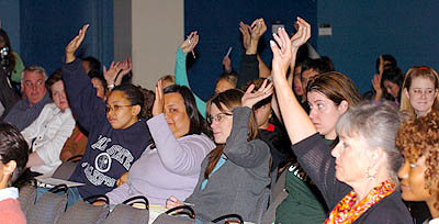 Attendance at town hall discussion