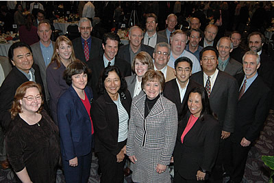 CSUF Executive Vice President and the Raytheon contingent