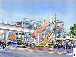 Artist rendition of Centerline elevated platform