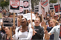 Students rallying