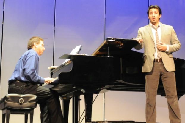 Opera singer Charles Castronova gives a master class accompanied by pianist Mark Salter.