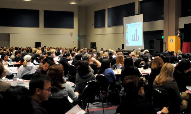 attendees at the 2009 Conditions of Children in Orange County presentation.