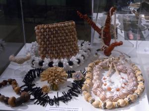 seeds, coral and seashells are used in forms of adornment.