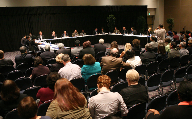 Photo of Presidential Forum held at CSUF November