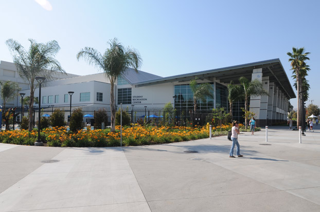 a view of the student recreation center.