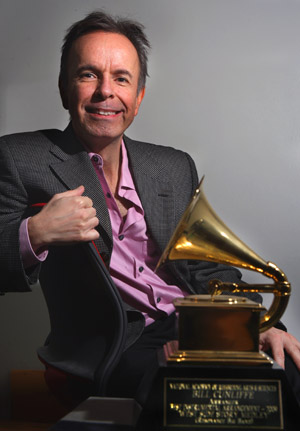 Bill Cunliffe holds the Grammy Award he received last year.
