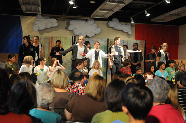 A performance of “Mary Poppins” during summer art camp.