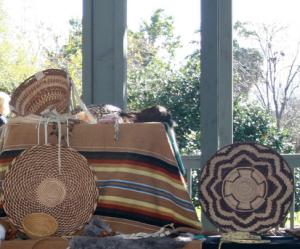A sampling of Native American woven baskets.