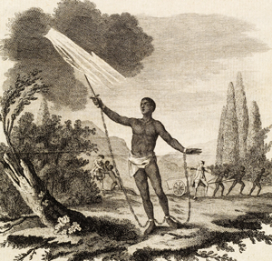 slave in chains illustration