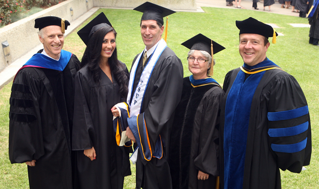 three faculty and two of the first class of the masters of biotechnology.