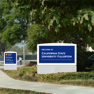 a mock up of what the Folino Drive entrance signs would look like.