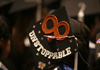 A decorated mortarboard that reads ‘unstoppable.’