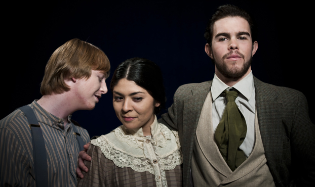 Three actors fromthe production, “The Spoon River Project” 
