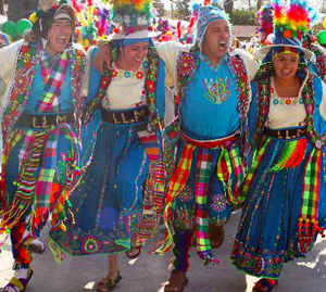 Bolivian dancers