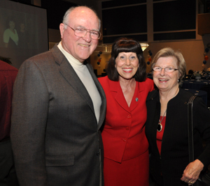 Norma with former president L. Donald Shields and his wife, Patty.