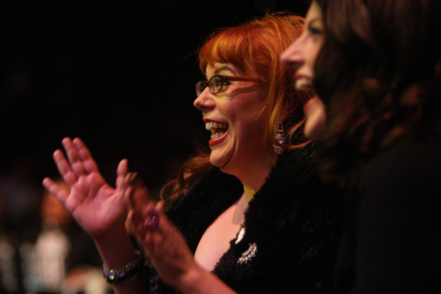 close up photo of actress Kirsten Vangsness