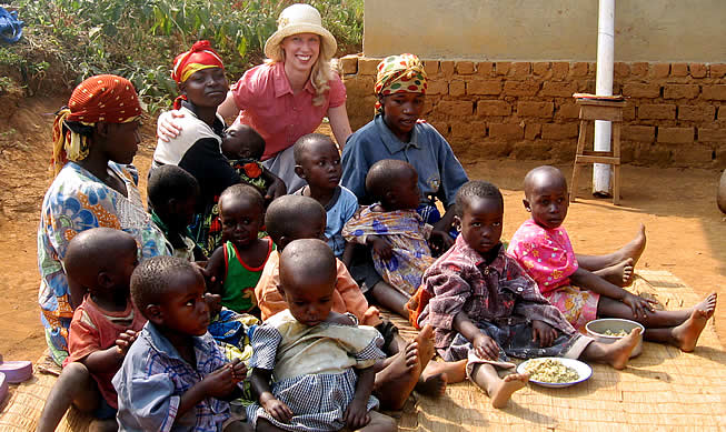 Christine Brackett in Rwanda