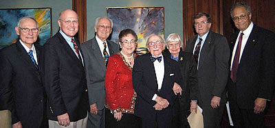 Leo Shapiro and CSUF dignitaries