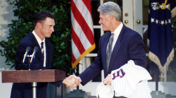 Kotsay with Former President Clinton