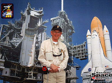 Dave Reid at the Kennedy Space Center