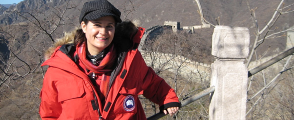Nancy Snow at the Great Wall, China