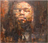 Painting of a man's face