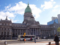 Exterior view of National Congress building of Argentina
