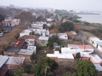 Panoramic view of seaside town in Uruguay
