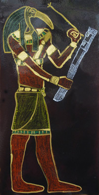 Artistic depiction of the Egyptian god Thoth