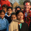 Jeffrey Kottler and children from Nepal
