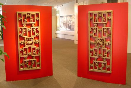 Carved wall pieces