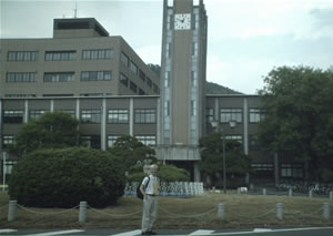 Hickok at Okayama University Clock Tower
