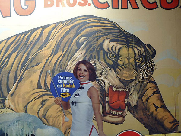 Kodak Girl with Tiger poster