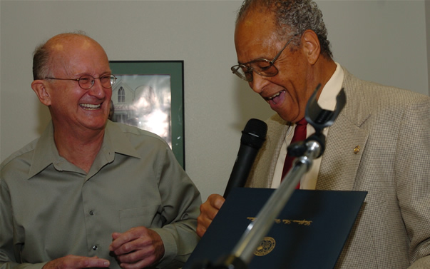 John W. Bedell with Dr. Milton A. Gordon
