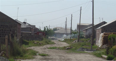 Village where the house was located