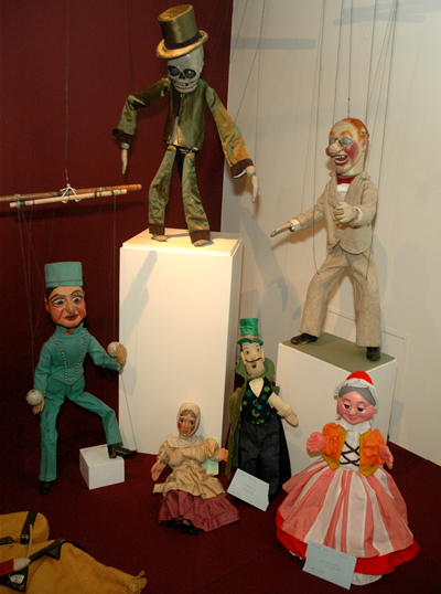 Puppets on display