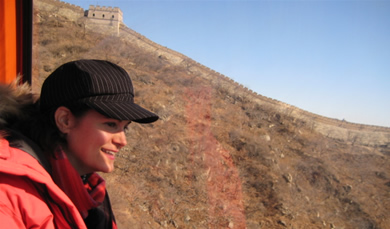 Nancy Snow at the Great Wall, China