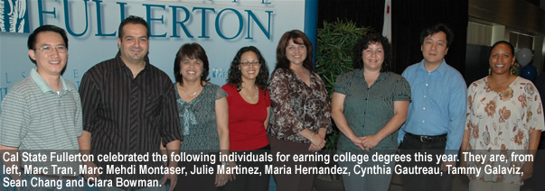 CSUF Staff that received degrees in 2007