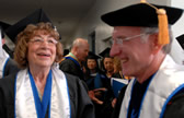 Marjorie Amstuz and Joseph A. Weber, associate professor of sociology