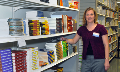 Kimberly Ball, senior manager of textbooks at Titan Shops, joined the campus in January. 