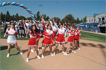 Fullerton High School cheerleaders