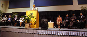 CSUF President Gordon at 2003 Convocation