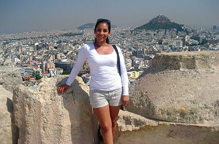 Linda Vasquez in Athens, Greece