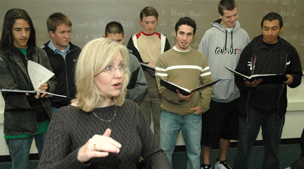 Terri Schmidt and music class